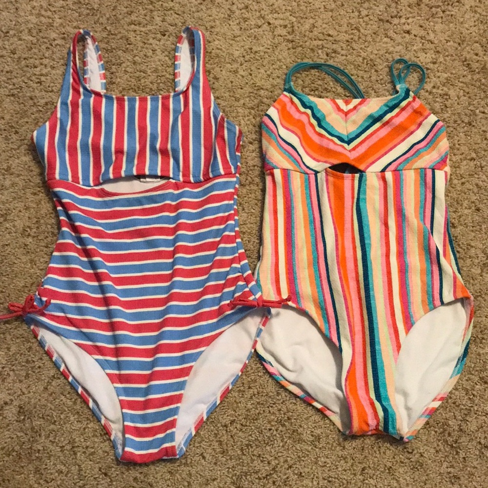Girls XL Art Class 14-16 Keyhole one piece Swimsuits